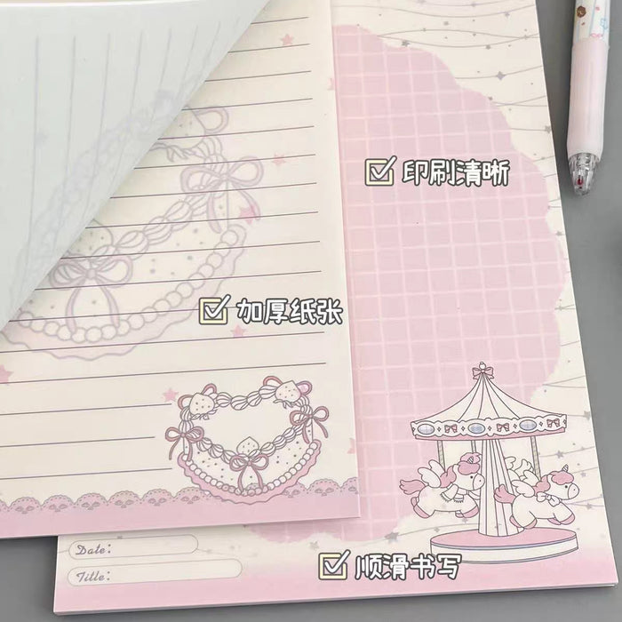 Wholesale Chic Star Dream Fairy Tale Cartoon Notebook,  Thick Tearable Paper for Office Decor or Gift