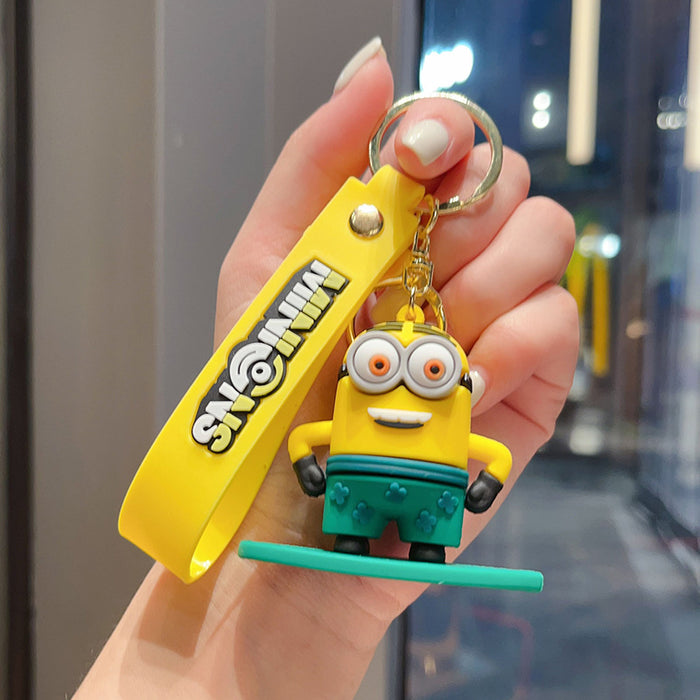 Wholesale Surfing Doll Keychain Beach Skateboard Doll