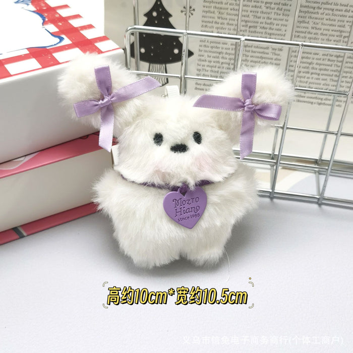 Wholesale Cute Flying Rabbit Plush Pendant Bow Rabbit Doll Keychain Pendant Flying Dog Glasses Rabbit Doll