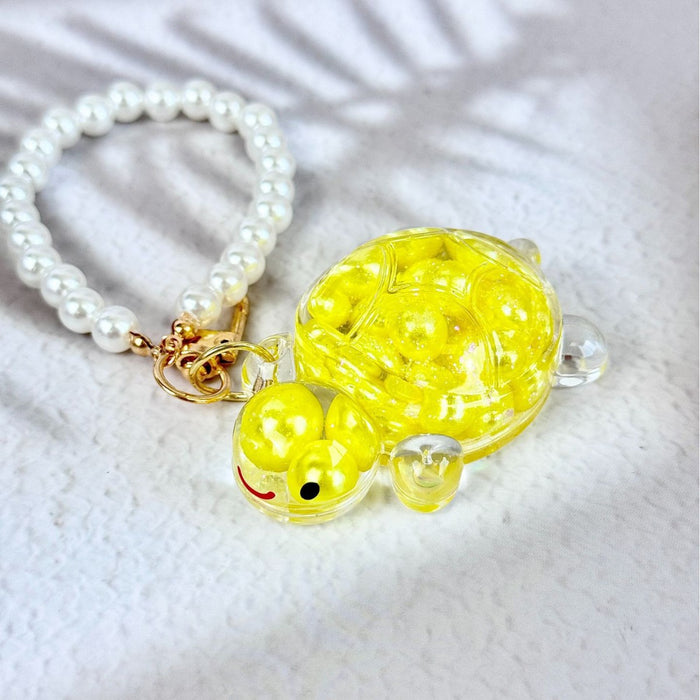 Wholesale Oil-filled quicksand turtle keychain