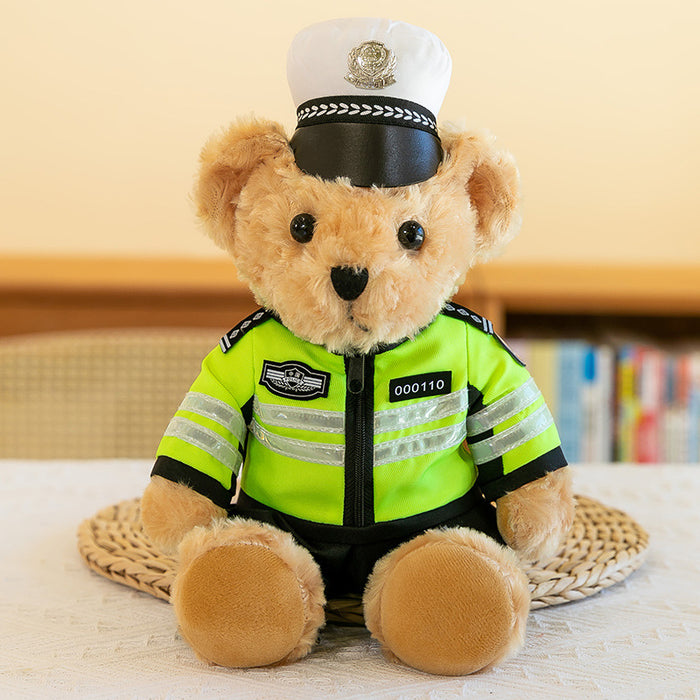 Wholesale Traffic Police Bear Doll Public Security Police Doll JDC-DO-MW023