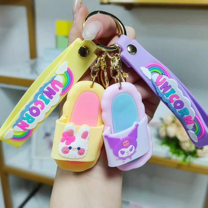 Wholesale Cartoon Slipper Keychain Fashion Decorative Gift for Birthday MOQ≥2