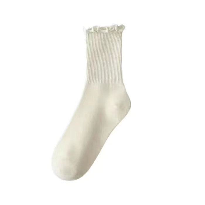 Wholesale White socks, midsole, versatile for all seasons