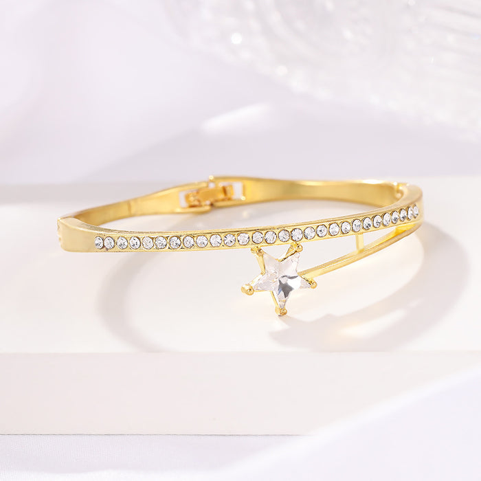 Wholesale Five-pointed Star Bracelet Diamond Bracelet