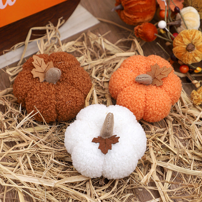 Wholesale  Decorations  Scandinavian Style Artificial Pumpkin Ornaments Doll Gifts