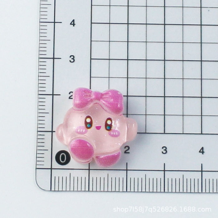 Wholesale Transparent Heart Burger Resin Accessories Cream Glue Mobile Phone Case Accessories Hairpin Headdress Material