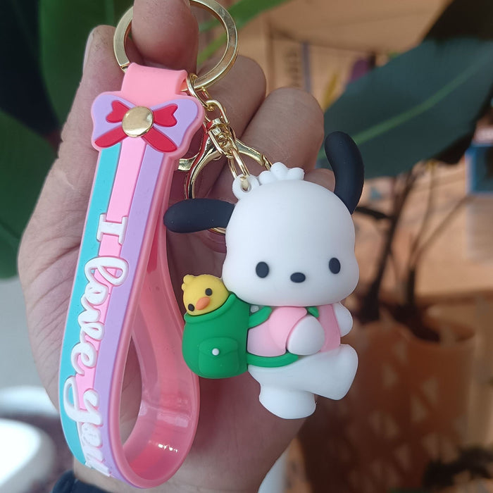 Wholesale Silicone Cartoon Doll Keychain JDC-KC-YiChang011