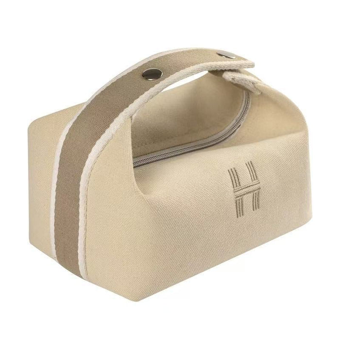 Wholesale Makeup bag, hand-held canvas bag, large capacity cosmetic storage bag, travel grooming bag