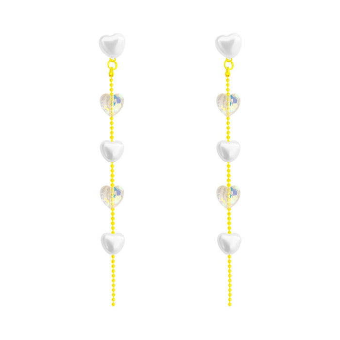 Wholesale Fashionable pearl earrings, high-end and versatile earrings, new niche style, long tassel earrings