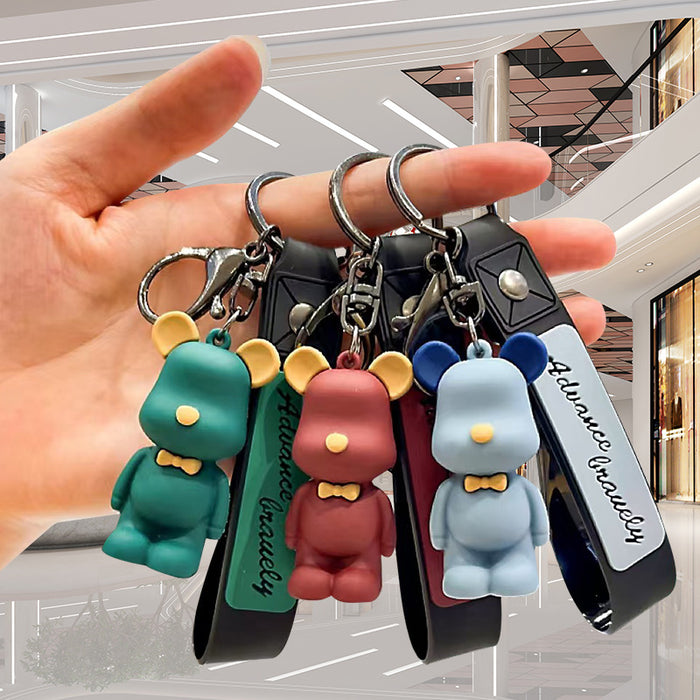 Wholesale bear key chain pendant cute bear doll exquisite bag hanging accessories gift