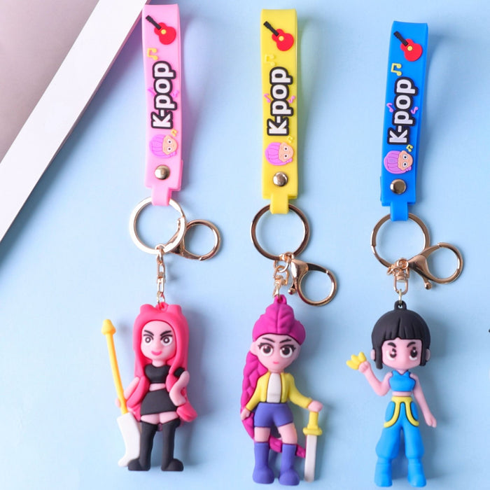 Wholesale K-POP keychain PVC soft plastic doll anime pendant