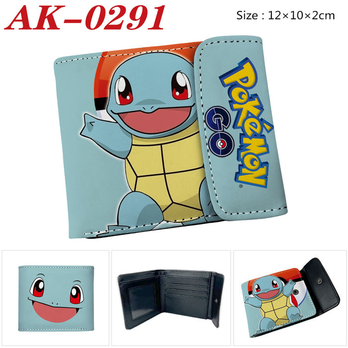 Wholesale Anime Snap Button PU Leather Short Wallet Unisex Card Coin Purse Trendy Boutique Gift