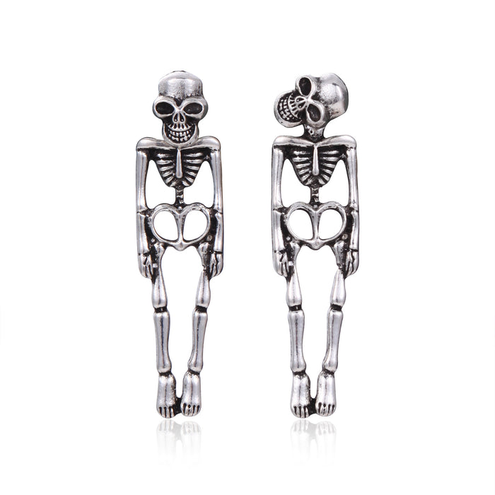 Wholesale Halloween 3pcs Skeleton Series Zinc Alloy Earrings JDC-ES-BinL013