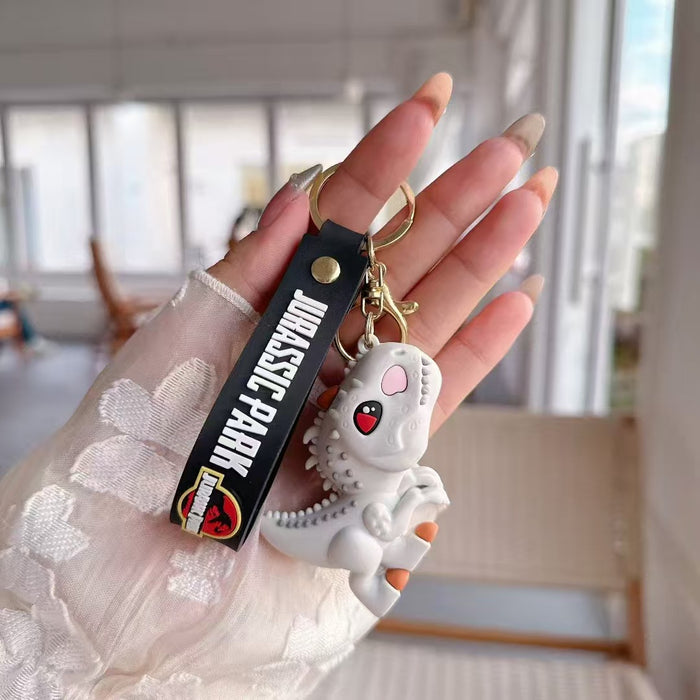 Wholesale Cartoon cute dinosaur soft plastic doll keychain student pendant schoolbag accessories small gift pendant