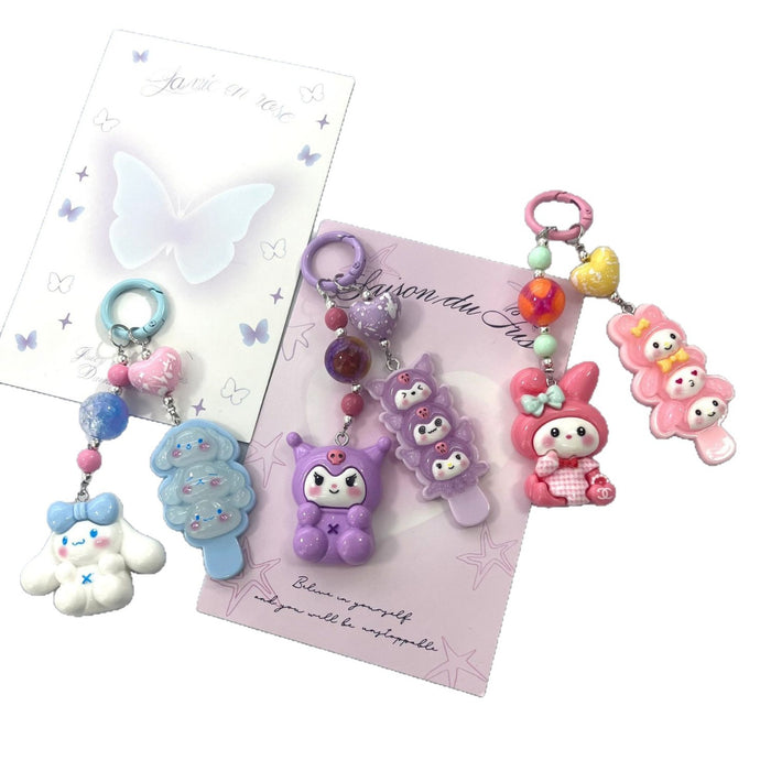 Wholesale Cartoon keychain doll Christmas blind box accessories school bag pendant gift