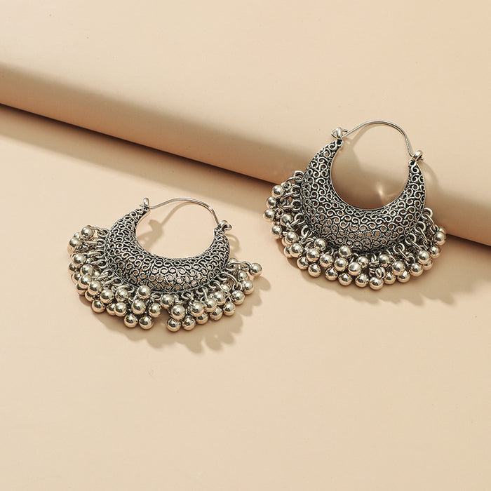 Wholesale   Retro Hollow Geometric Tassel Earrings  Distinctive Earrings