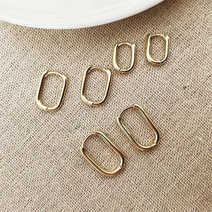 Wholesale Geometric square copper ear clip set