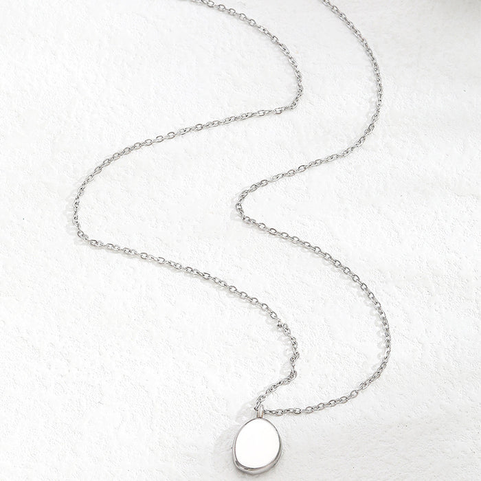 Wholesale Minimalist Light Luxury Necklace, Genuine Gold Plated English Engraved Pendant Jewelry