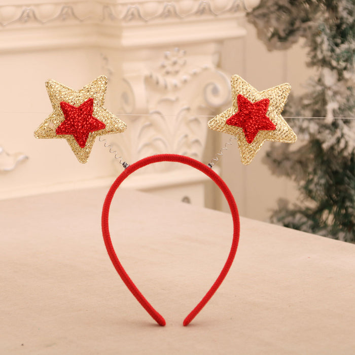 Wholesale Cartoon Christmas head buckle head hoop Christmas decorations party gifts Christmas antlers