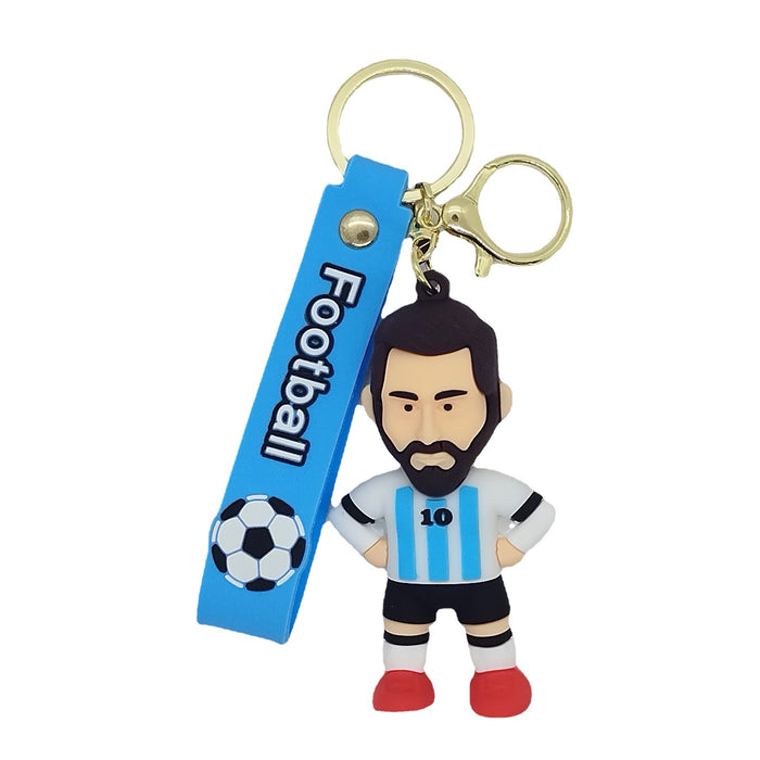 Wholesale cartoon character Messi key chain pendant bag car key chain accessories gift