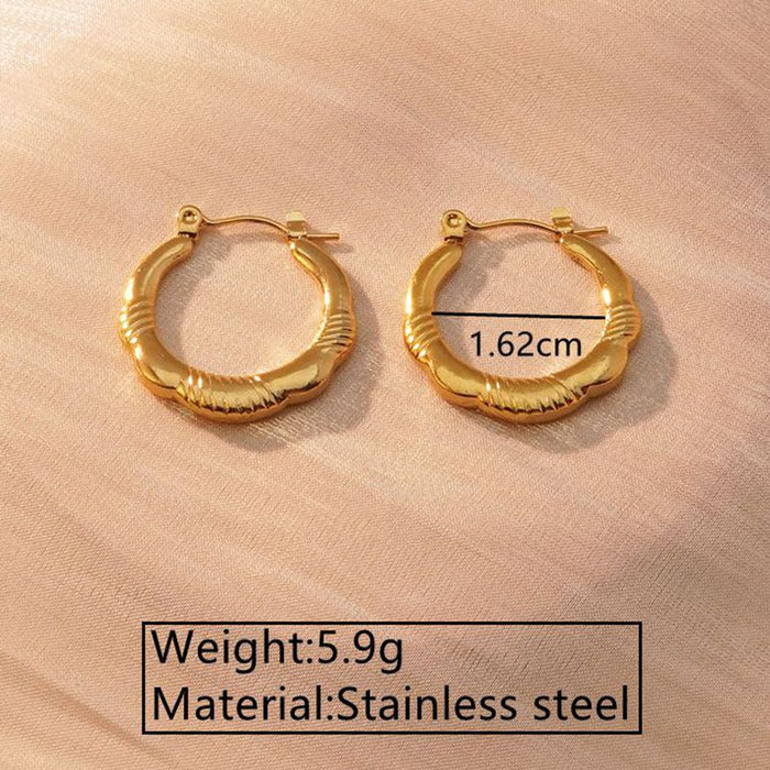 Wholesale Stainless Steel Solid Earrings JDC-ES-JW013