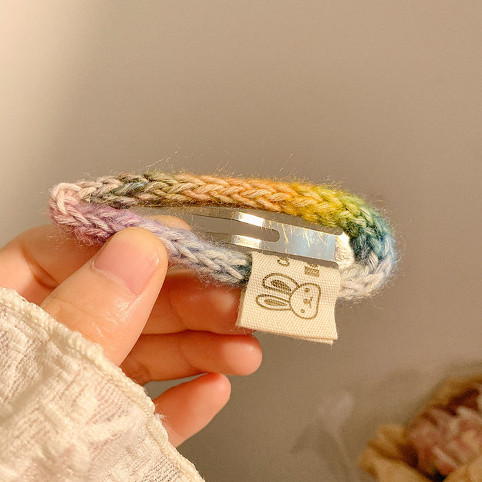 Wholesale Knitted hair clip, cute handmade hair accessory