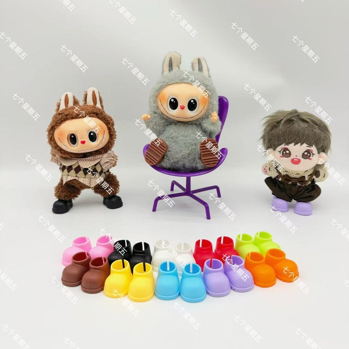Wholesale Standing 17cm10cm cotton doll  cloth key chain pendant doll change shoes boots accessories