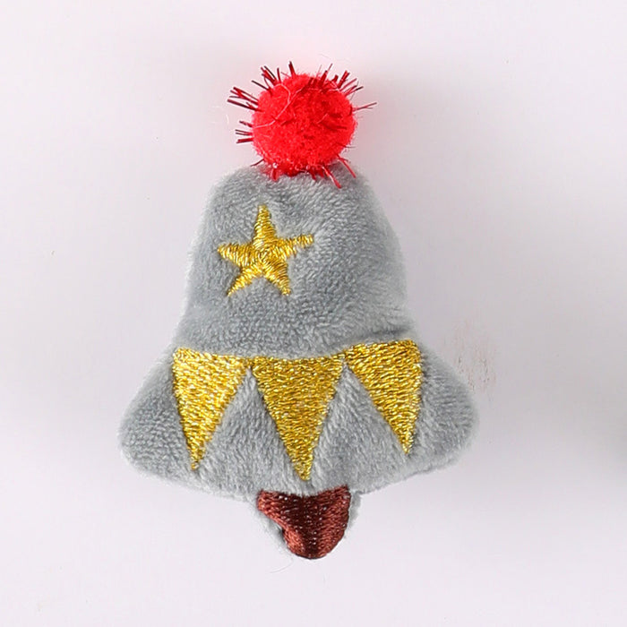 Wholesale Christmas Brooch Cute Plush Christmas Accessories Cartoon Pin Decorations Clothing Accessories