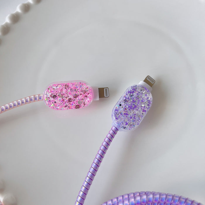 Wholesale 5pcs/ set Bow-shaped glitter charger case 20W