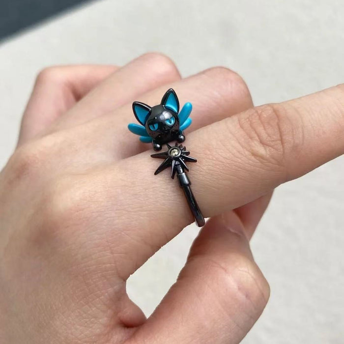 Wholesale Cartoon Cute Creative Simple and Exquisite Pair Ring