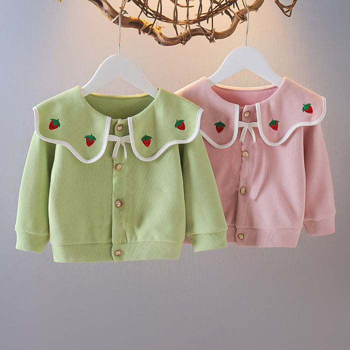 Wholesale Girls Spring and Autumn Thin Jackets for Children JDC-CTS-MianY040