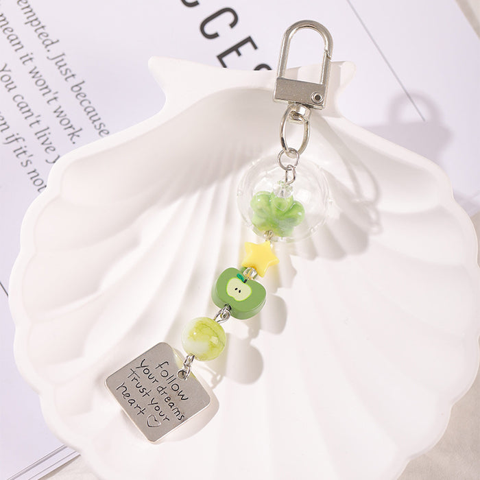 Wholesale Fruit Beaded Pendant Girly Ins Style Phone Chain Earphone Bag Versatile Pendant