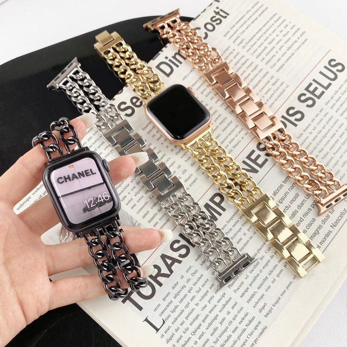 Wholesale iwatch10th generation double row denim chain