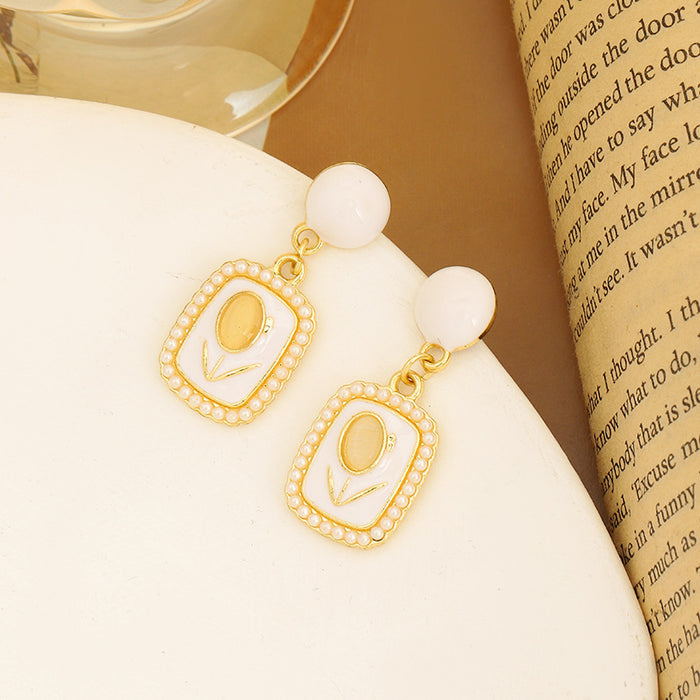 Wholesale Earrings Pearl Retro Earrings Exquisite Earrings