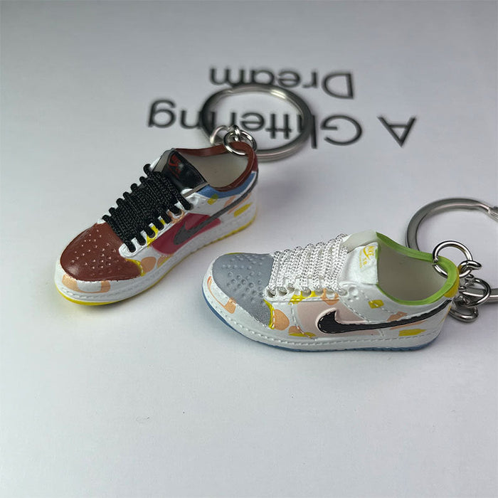 Wholesale Skateboard Shoes PVC Keychains JDC-KC-MiaoY065