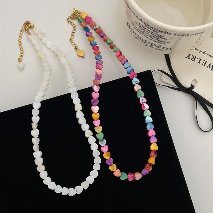 Wholesale Shell Love Bead Necklace JDC-NE-YuXi009