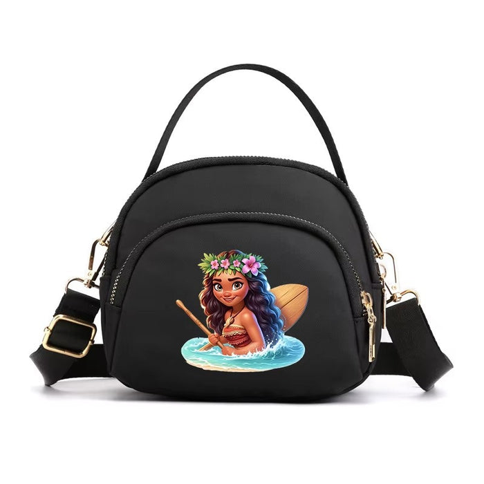 Wholesale Cartoon Printed Small Square Bag Mini Mobile Phone Bag Casual Simple Nylon Cloth Bag