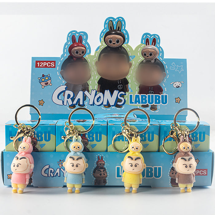 Wholesale 12pcs Skateboard flocking ornaments children' s toy blind box