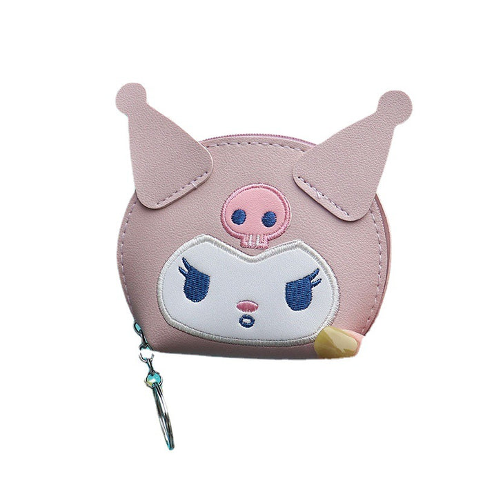 Wholesale PU Leather Embroidered Cat Coin Purse Pink Small Wallet For Keys And Earphones Chic Casual Women S Pouch