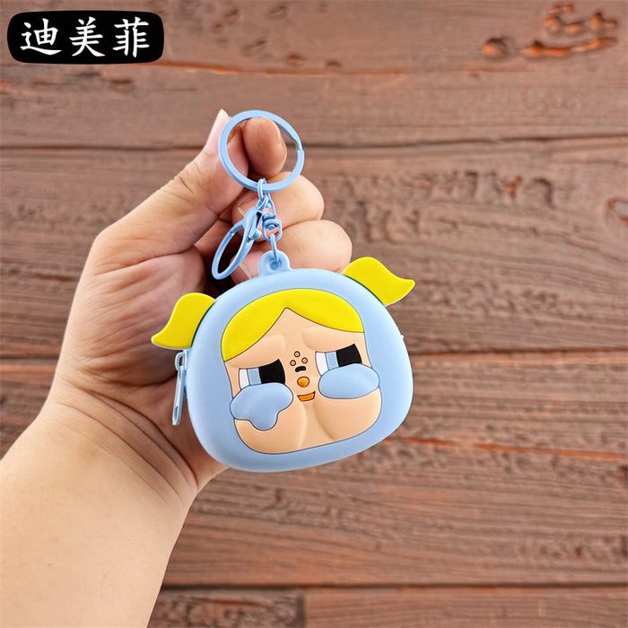 Wholesale Cute Coin Purse Keychain Cartoon Doll Keychain Couple Student Bag Claw Machine Small Pendant