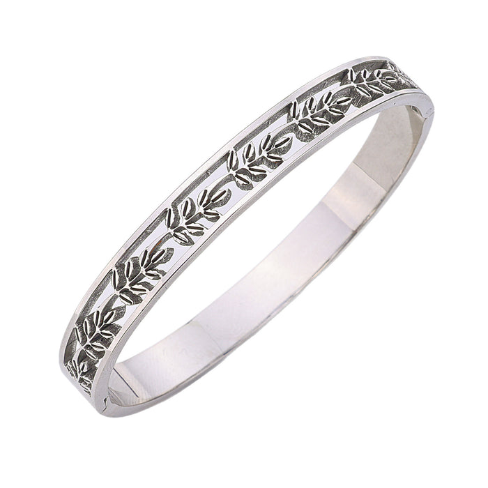 Wholesale Minimalist punk style titanium steel bracelet, women's jewelry retro bracelet