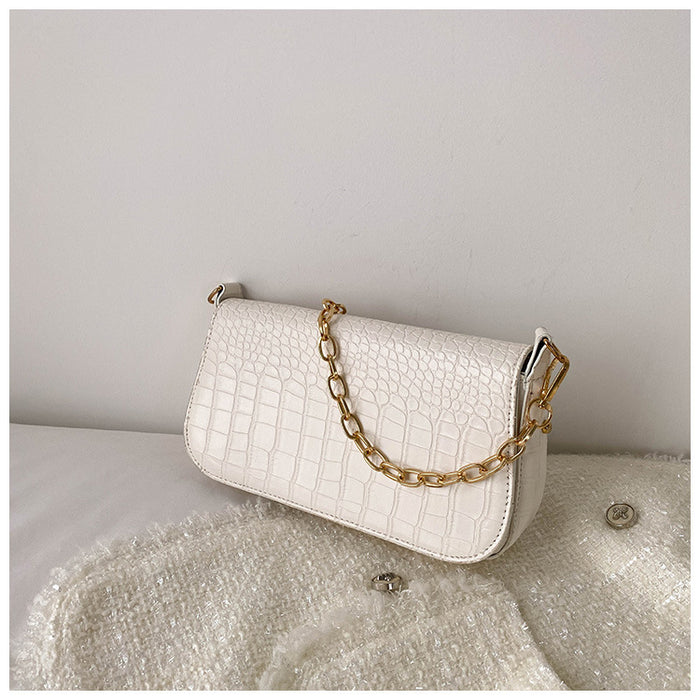 Wholesale Crocodile Pattern Chain Shoulder Underarm Small Bag Women JDC-SD-HT005