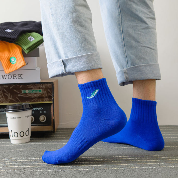 Wholesale Sports Socks Embroidered Mid Barrel Outdoor Sweat Absorbing Breathable Basketball Socks Cotton