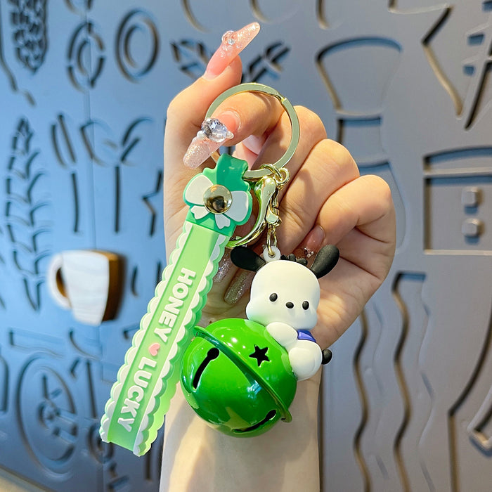 Wholesale PVC Cartoon Bell Doll Keychain JDC-KC-MengXu004