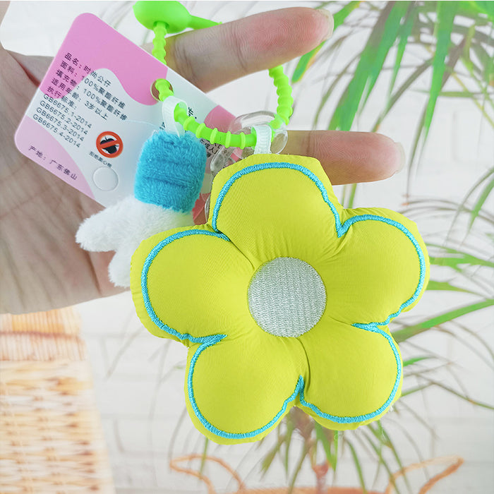 Wholesale Exquisite fabric flower car key pendant girl bag pendant cute flower school bag