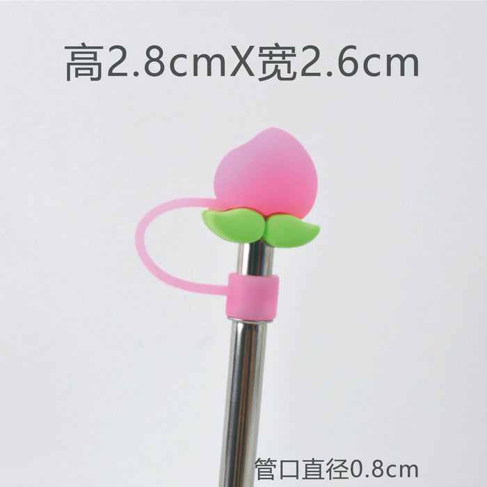 Wholesale 8mm Large Diameter Straw Cap Dropping PVC Straw Dust Cap Universal Straw Dust Stopper