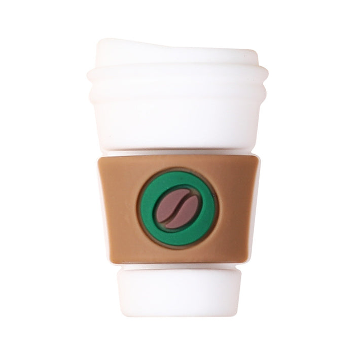 Wholesale 20pcs Three-dimensional coffee cup silicone beads creative DIY jewelry focus beads glue beads beaded