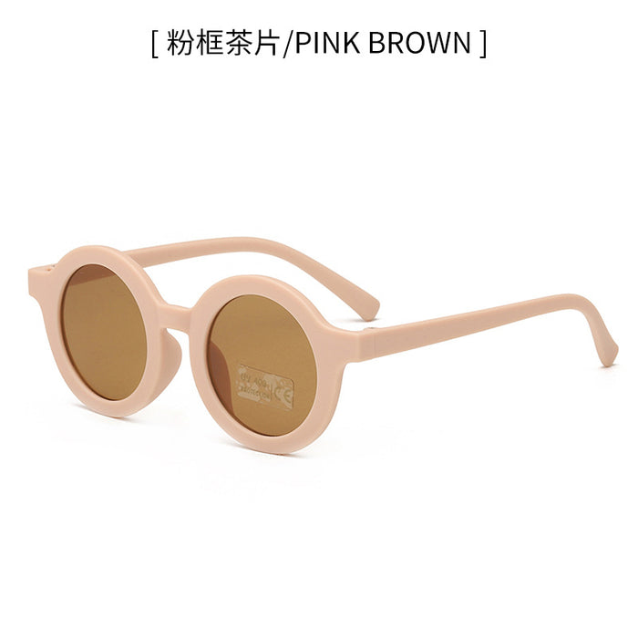 Wholesale Children's sunglasses, sunshade sunglasses, baby fashion, UV protection, cute cartoon round glasses