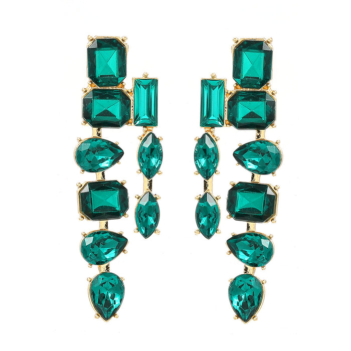 Wholesale Alloy Colored Diamond Earrings JDC-ES-JL202