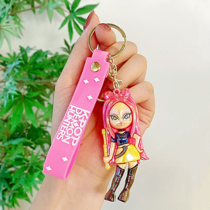Wholesale Electroplated K-POP keychain pendant